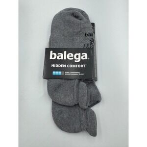 NWT Balega Hidden Comfort Socks Unisex Adults Medium Gray No-Show High-Cushion
